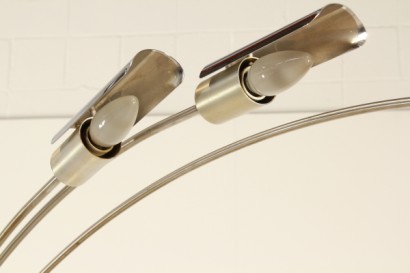 modernariato, lampada, Lampada da terra, lampada inox, modernariato lampada