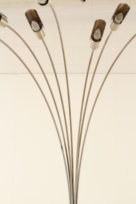 modernariato, lampada, Lampada da terra, lampada inox, modernariato lampada