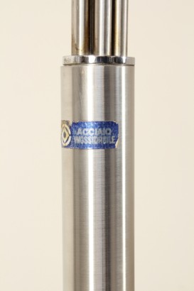 modernariato, lampada, Lampada da terra, lampada inox, modernariato lampada