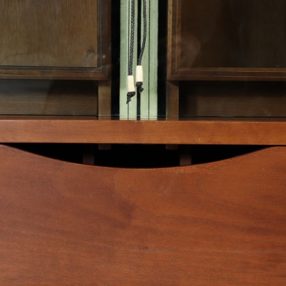 Carlo Scarpa Bücherregal Nussbaumholz 70er - 80er Jahre.