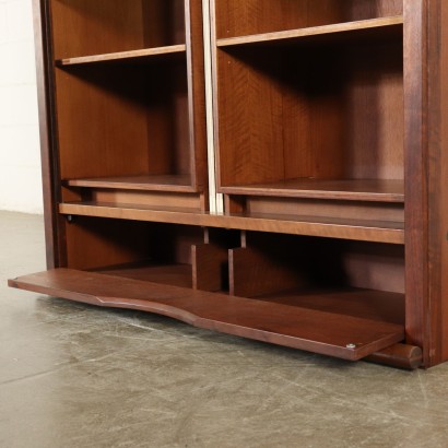 Carlo Scarpa Bücherregal Nussbaumholz 70er - 80er Jahre.