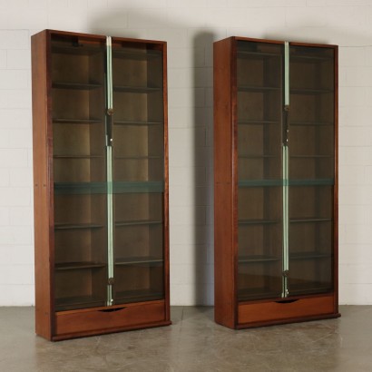 Carlo Scarpa Bücherregal Nussbaumholz 70er - 80er Jahre.