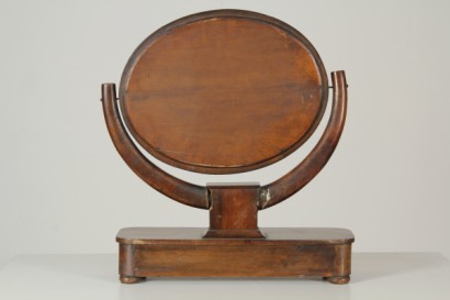 antiques, mirrors and frames, tilting Mirror, mirror oval mirror, mirror tilting, Louis Philippe, Louis Philippe antique Walnut mirror