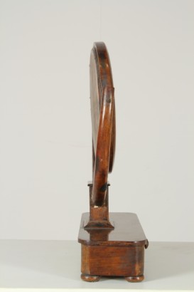 antiques, mirrors and frames, tilting Mirror, mirror oval mirror, mirror tilting, Louis Philippe, Louis Philippe antique Walnut mirror