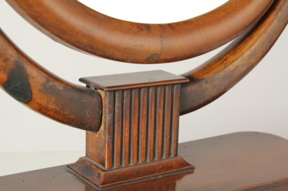 antiques, mirrors and frames, tilting Mirror, mirror oval mirror, mirror tilting, Louis Philippe, Louis Philippe antique Walnut mirror