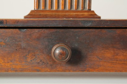 antiques, mirrors and frames, tilting Mirror, mirror oval mirror, mirror tilting, Louis Philippe, Louis Philippe antique Walnut mirror