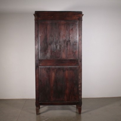 Mahogany Wardrobe with Mirror Italy Early 1800s