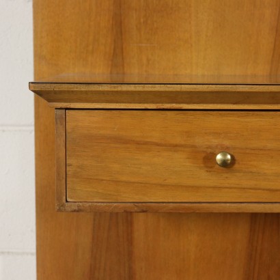 Lit Double Placage de Noyer Formica Laiton Italie Années 60