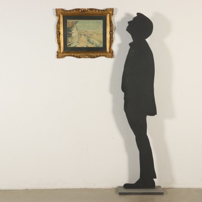 Paysage de Montagne Luigi Bocca Aquarelle sur Papier Italie '900