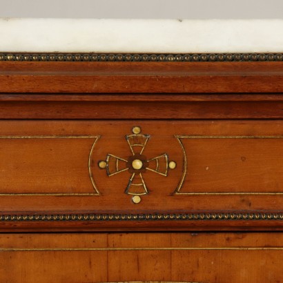 Kleine Vitrine Kirschbaum Elfenbein Keramik Frankreich 19. Jahrhundert