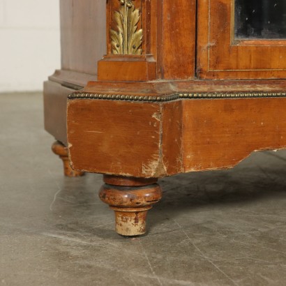 Kleine Vitrine Kirschbaum Elfenbein Keramik Frankreich 19. Jahrhundert