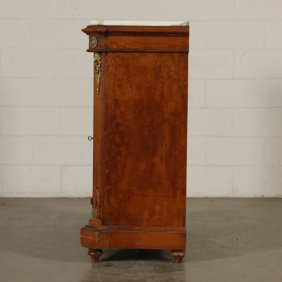 Kleine Vitrine Kirschbaum Elfenbein Keramik Frankreich 19. Jahrhundert