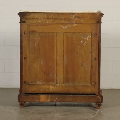 Kleine Vitrine Kirschbaum Elfenbein Keramik Frankreich 19. Jahrhundert