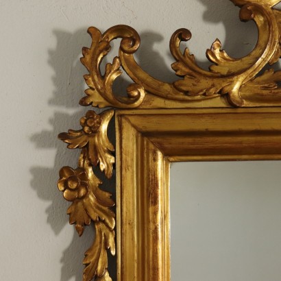 Large Gilded Carved Mirror Italy First Half of 1900s