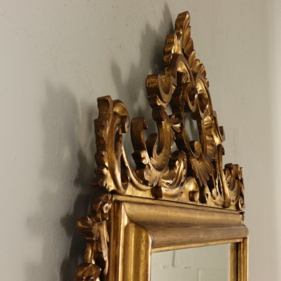 Large Gilded Carved Mirror Italy First Half of 1900s