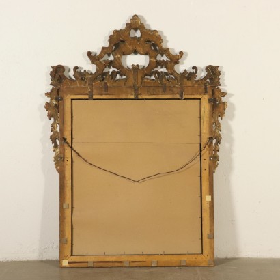 Large Gilded Carved Mirror Italy First Half of 1900s