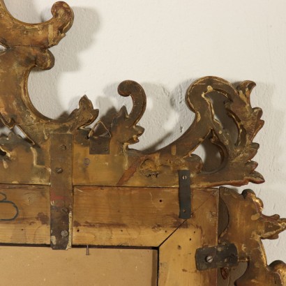 Large Gilded Carved Mirror Italy First Half of 1900s