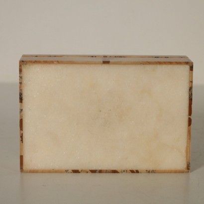Boîte Pierre de Paesina Marbre blanc Italie '900