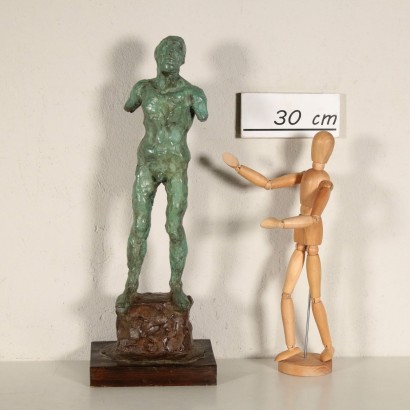 Sculpture Bronze Bois Giovanni Paganin Italie Années 60-70