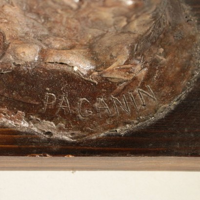 Sculpture Bronze Bois Giovanni Paganin Italie Années 60-70