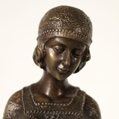 Sculpture Bronze Marbre noir France Moitié '900