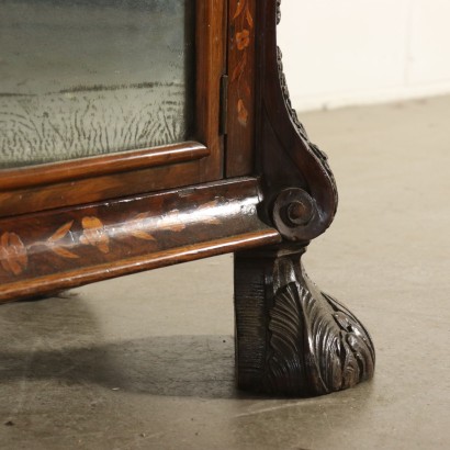 Elegant Glass Cabinet with Inlays Holland Early 1800s