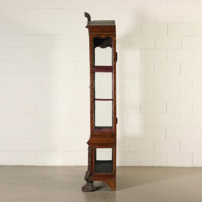 Elegant Glass Cabinet with Inlays Holland Early 1800s