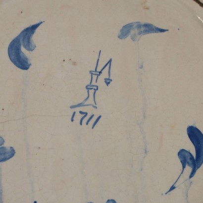 Assiette au Mur Majolique Italie Premier '900