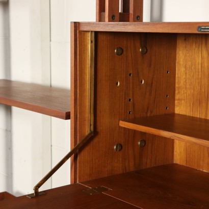 Floor-to-Ceiling Bookcase by Franco Albini Vintage Design Italy 1960s