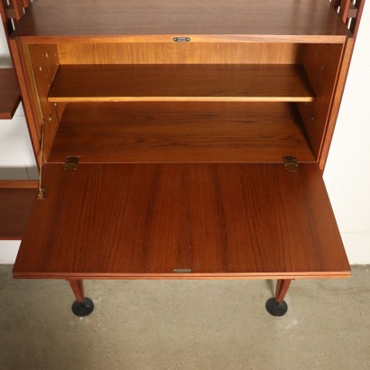 Floor-to-Ceiling Bookcase by Franco Albini Vintage Design Italy 1960s