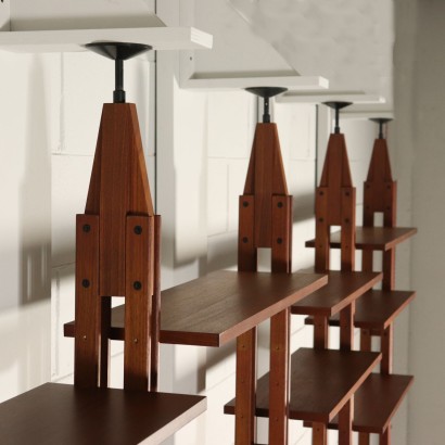 Floor-to-Ceiling Bookcase by Franco Albini Vintage Design Italy 1960s