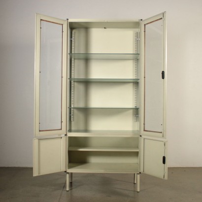 Vitrine Metall Glas Vintage Italien 60er-70er Jahre