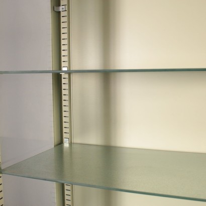 Vitrine Metall Glas Vintage Italien 60er-70er Jahre