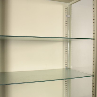 Vitrine Metall Glas Vintage Italien 60er-70er Jahre