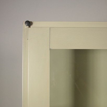 Vitrine Metall Glas Vintage Italien 60er-70er Jahre