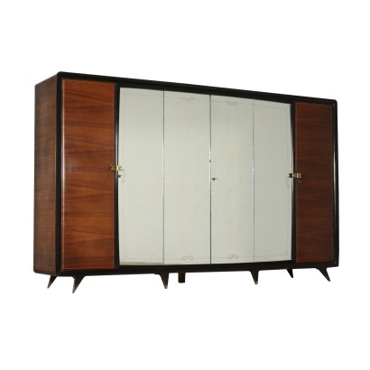 Garderobe Palisander Glas Messing Italien 50er - 60er Jahre