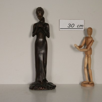 Sculpture Bronze Signature sur la base Italie '900