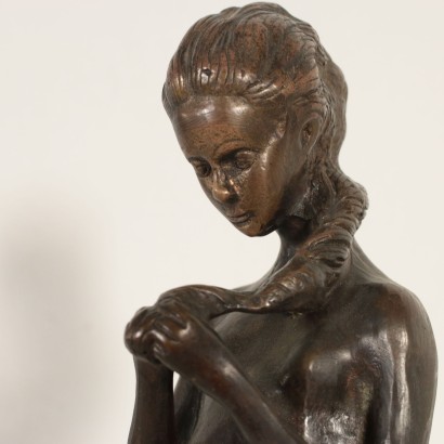Sculpture Bronze Signature sur la base Italie '900