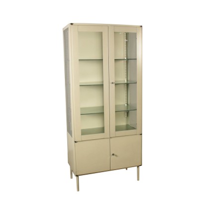 Vitrine Metall Glas Vintage Italien 60er-70er Jahre