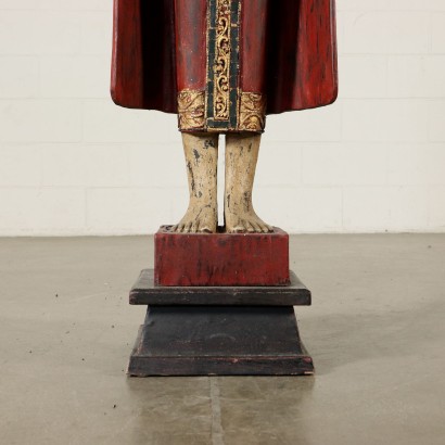 Buddha Hölzerne Skulptur Ost 20. Jahrhundert