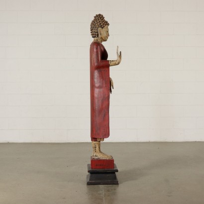 Buddha Hölzerne Skulptur Ost 20. Jahrhundert