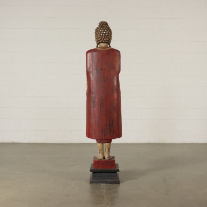 Buddha Hölzerne Skulptur Ost 20. Jahrhundert