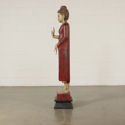 Buddha Hölzerne Skulptur Ost 20. Jahrhundert