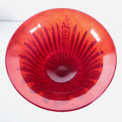 Vase in the Style of Barovier & Toso Glass Murano Italy 20th Century