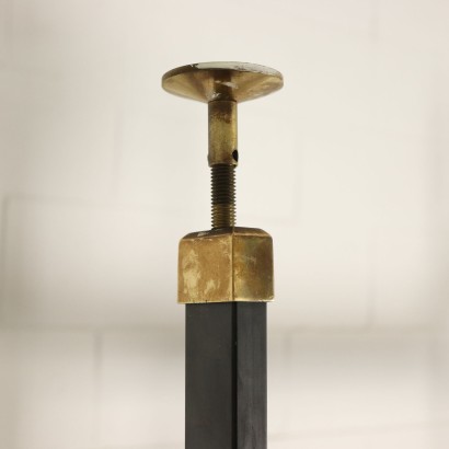 Deckenhohes Bücherregal Teakholz Vintage Italien 50er-60er Jahre