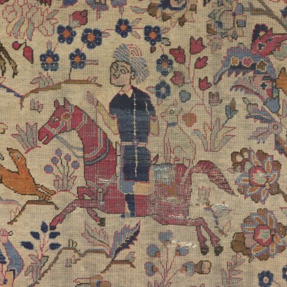 Isfaham Teppich Iran Seide 19. Jahrhundert