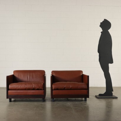 Armlehnstühle Afra e Tobia Scarpa 60er Jahre.