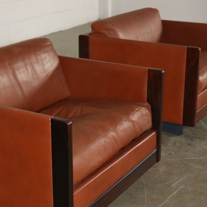 Armlehnstühle Afra e Tobia Scarpa 60er Jahre.