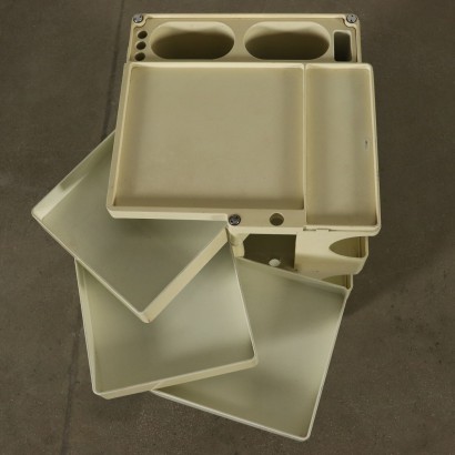 Chariot de Service Joe Colombo Plastique Bieffeplast Italie Années 60