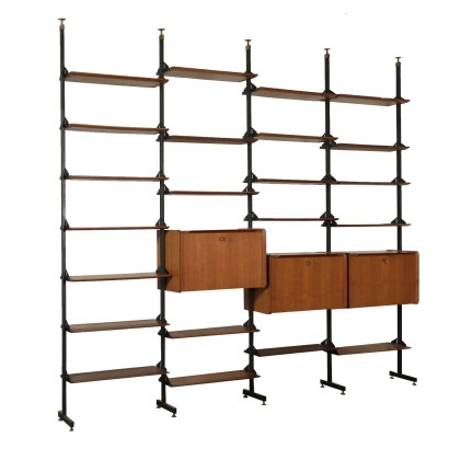 moderne Antiquitäten, modernes Design Antiquitäten, Bücherregal, modernes antikes Bücherregal, modernes antikes Bücherregal, italienisches Bücherregal, Vintage Bücherregal, 60er Jahre Bücherregal, 60er Design Bücherregal